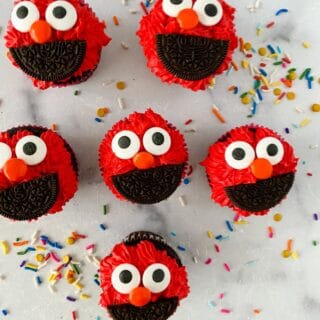 Elmo Cupcakes