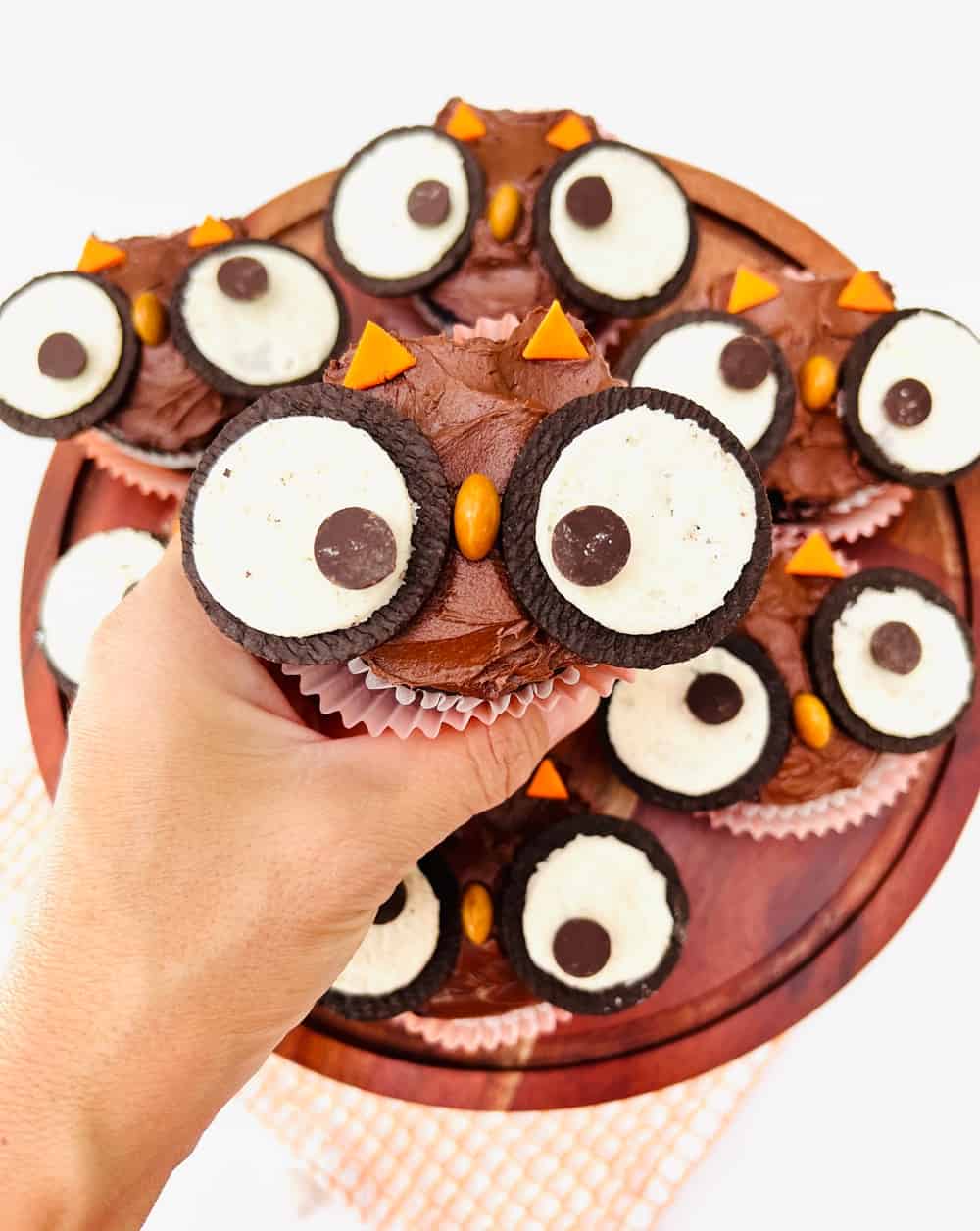 easy owl cupcakes