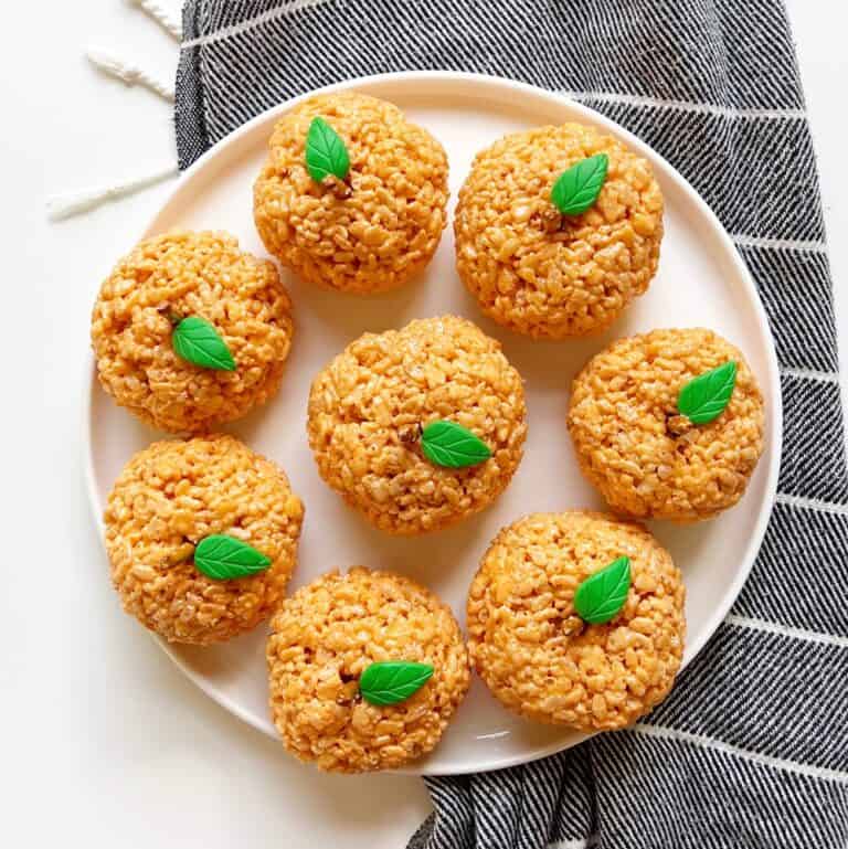 pumpkin rice krispie treats