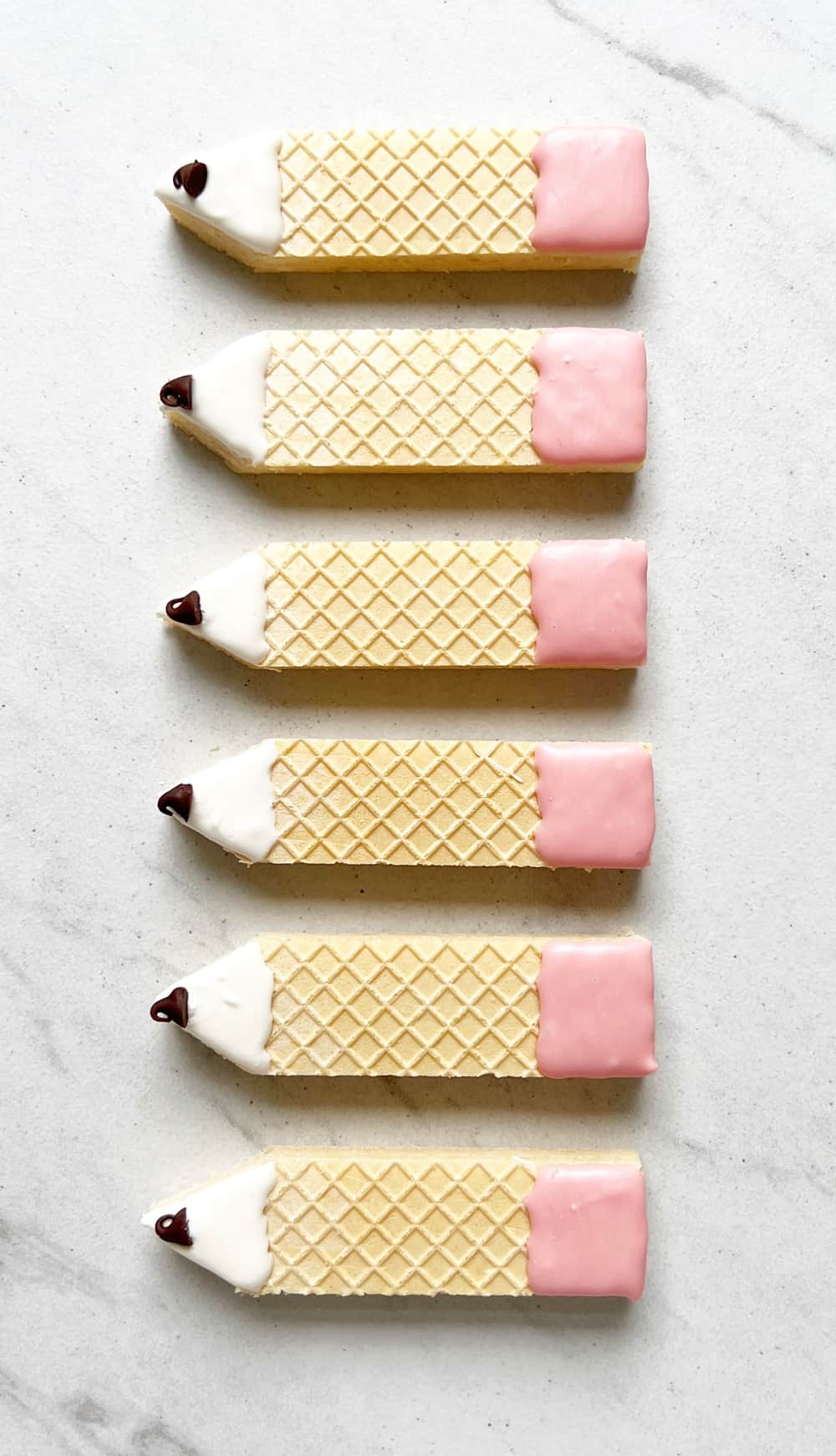 wafer cookie pencils