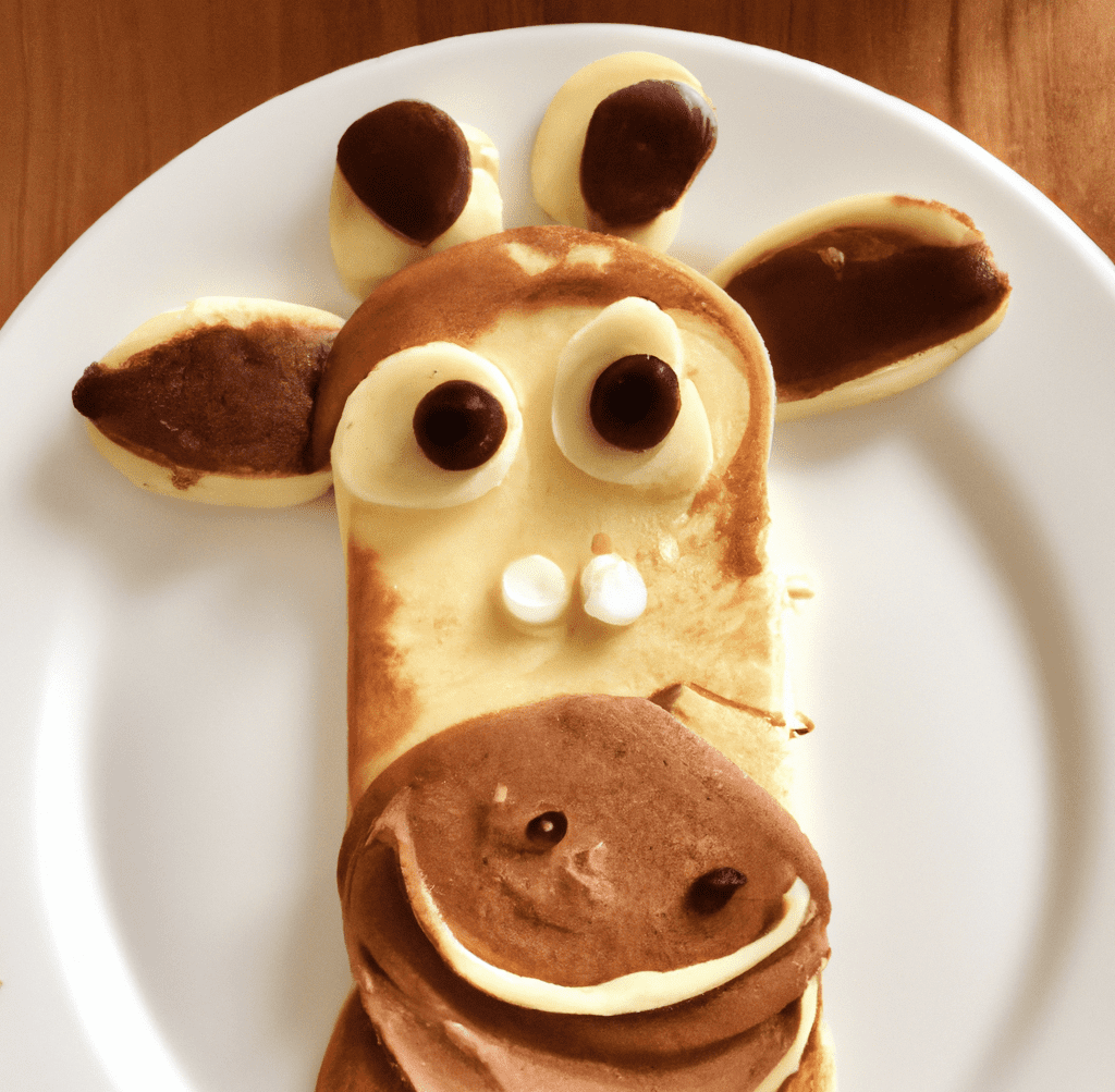 Pancake Giraffe Food Art