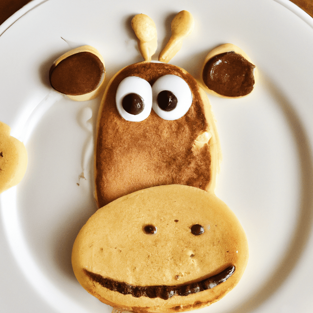 Pancake Giraffe Food Art