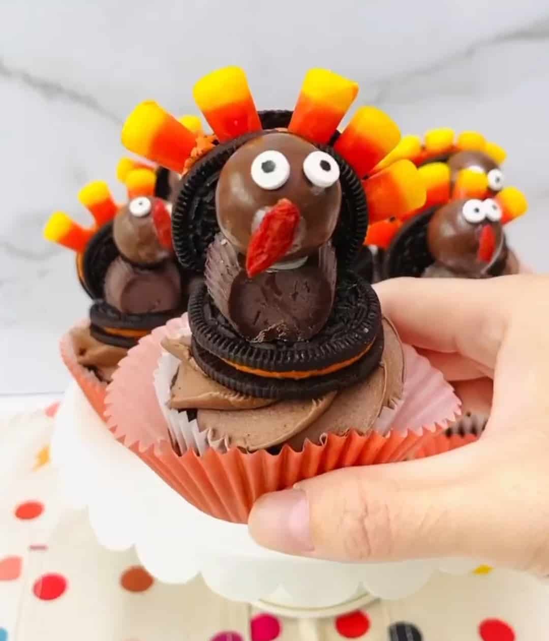 Thanksgiving Turkey cupcakes