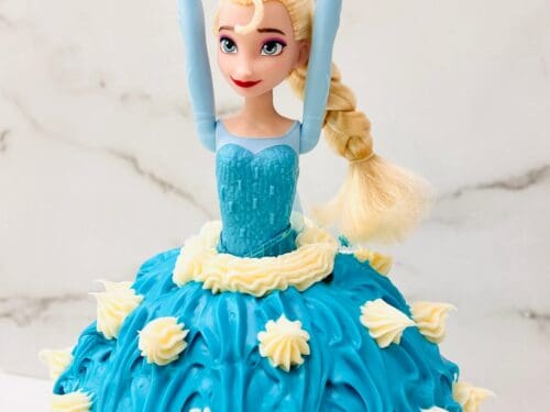 frozen elsa doll cake – room for dessert