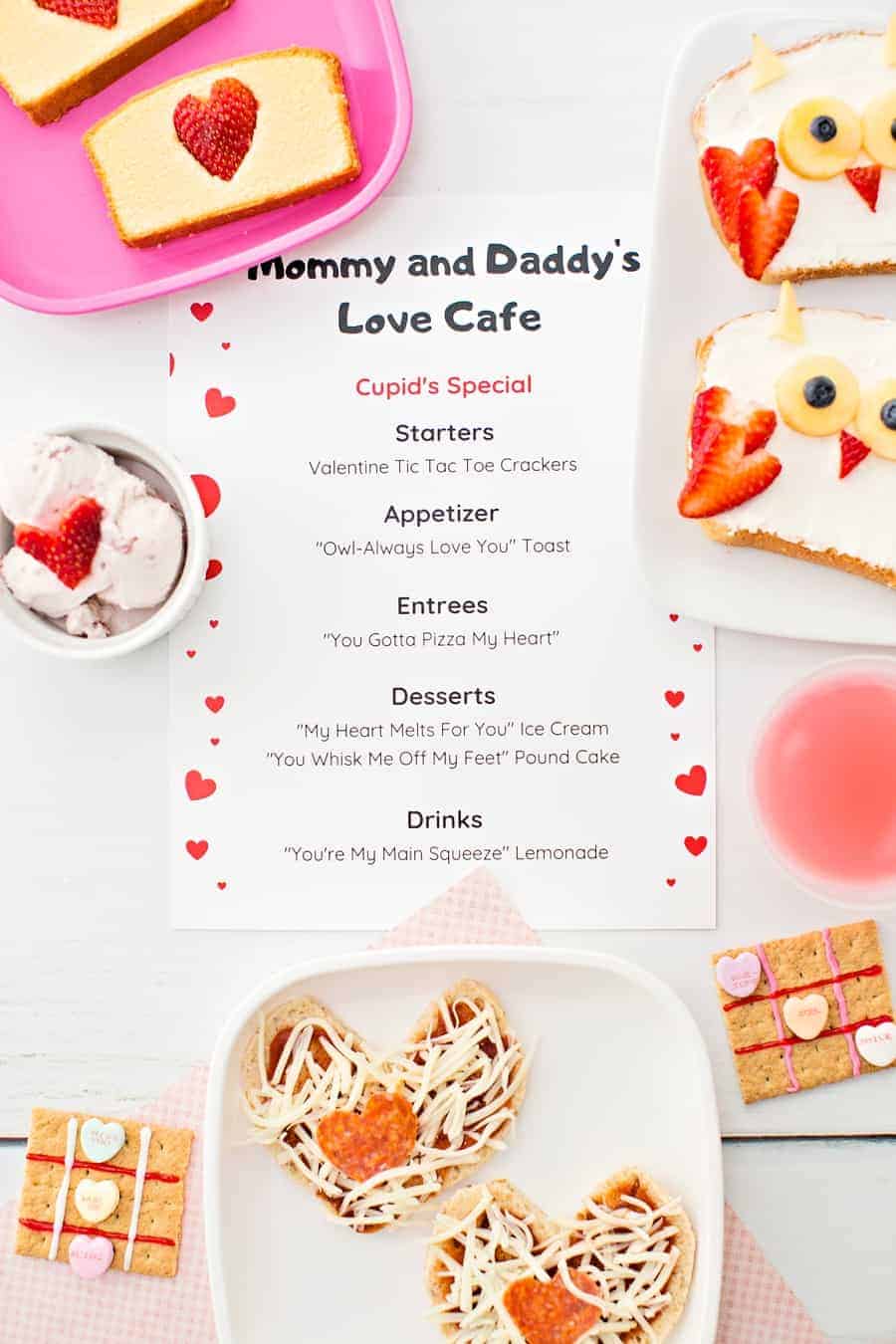 valentine dinner menu