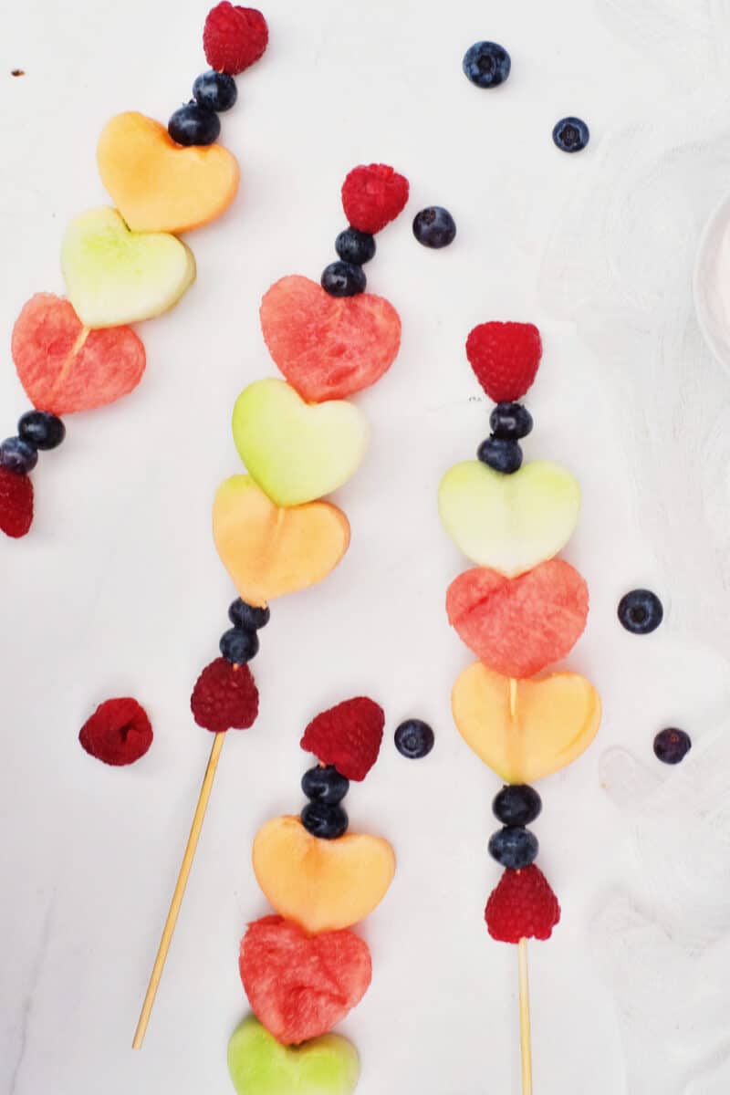These Heart Fruit Kabobs Are A Healthy Valentine Treat