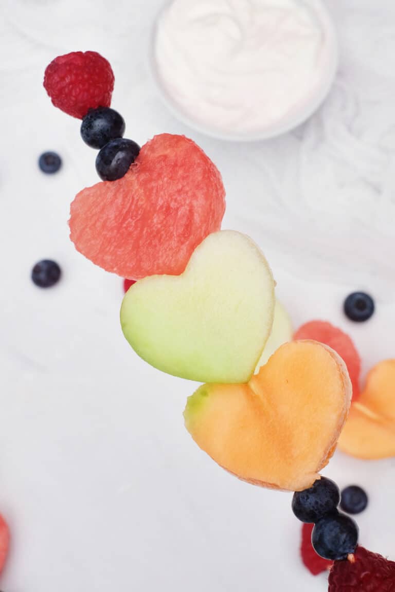 Heart Fruit Kabobs