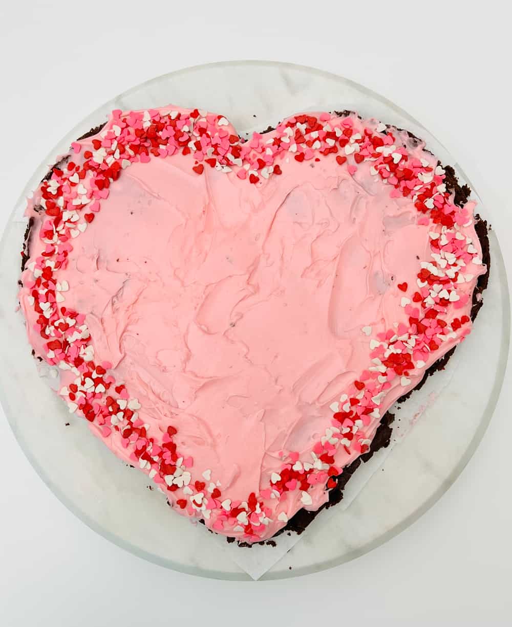 Valentine Heart Shaped Strawberry Cake, How to Make Valentine Cake