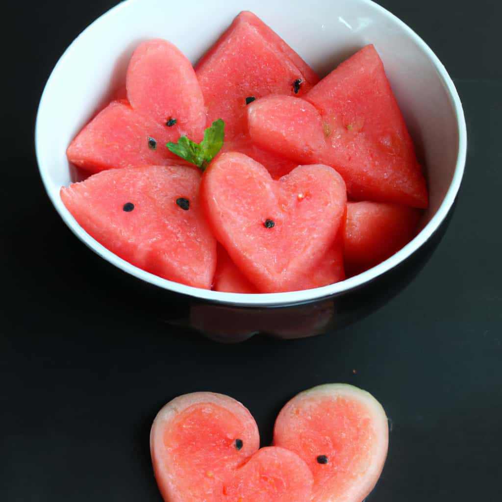 heart watermelon