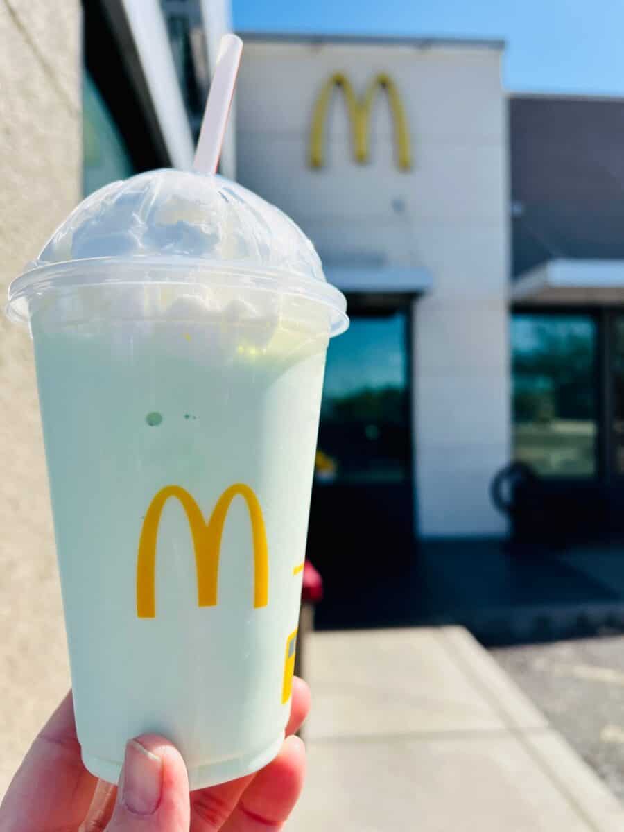 Mcdonald s shamrock shake 2023 is back and we had to try it of course