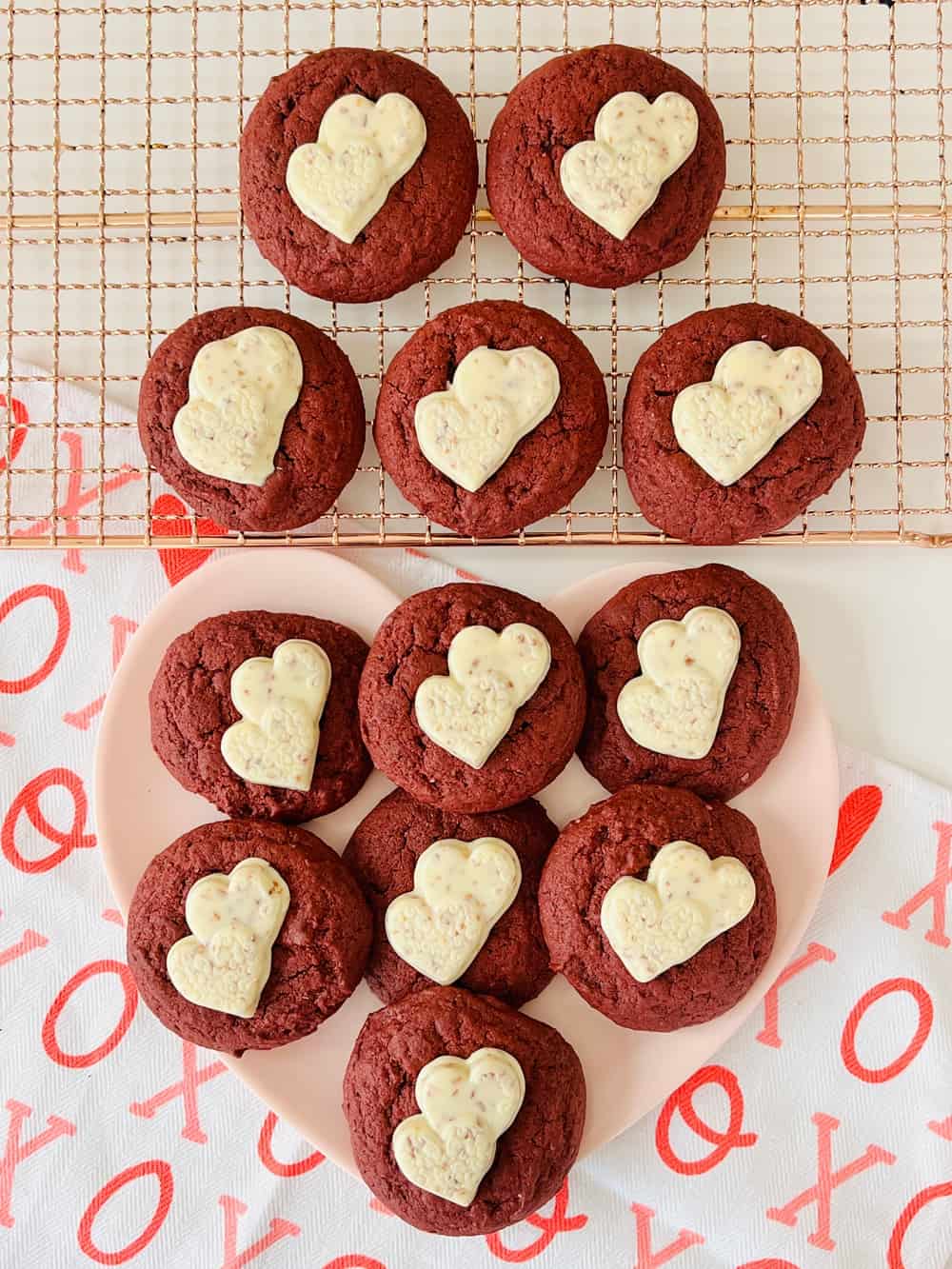 Red Velvet Heart cookies