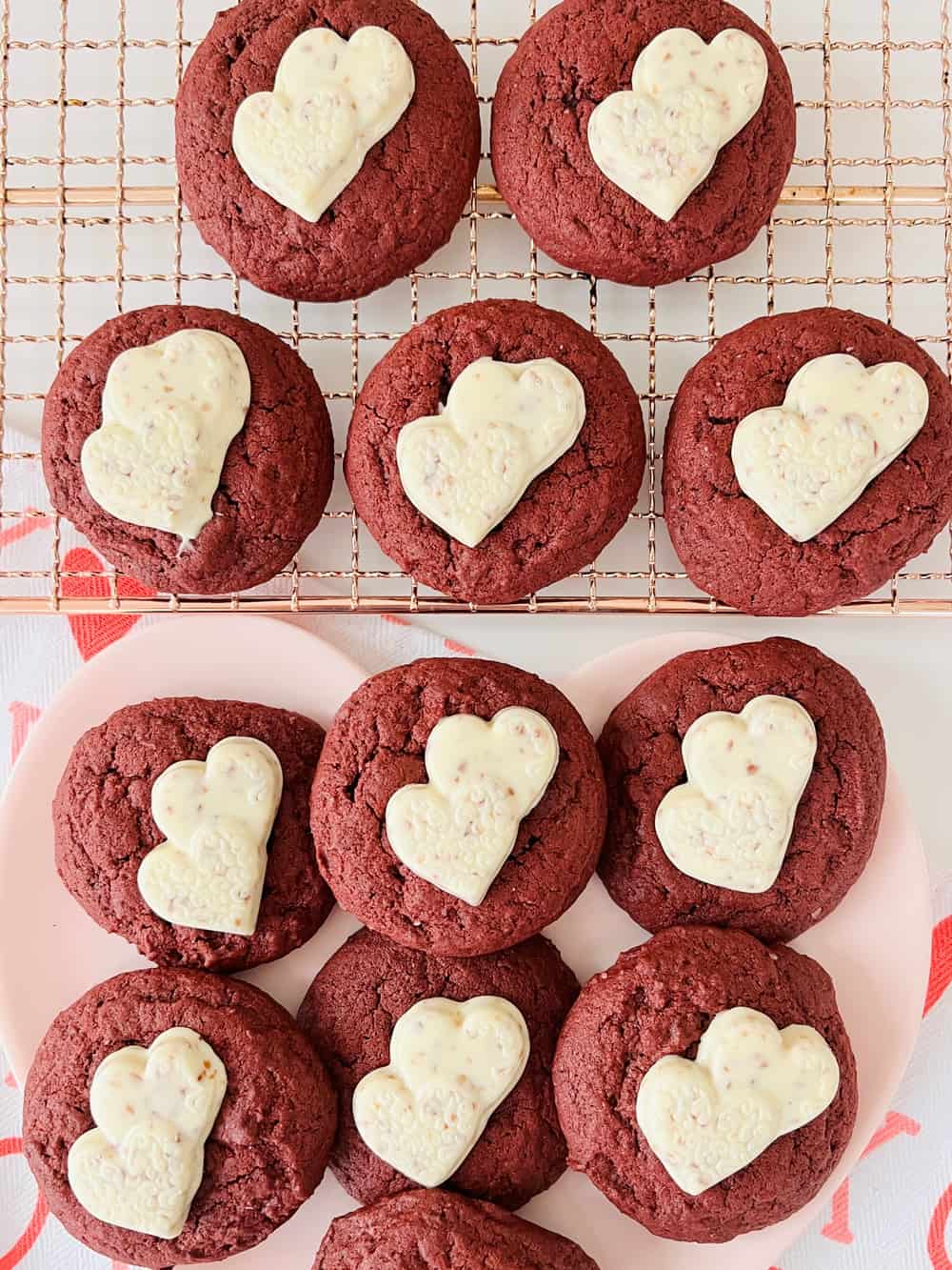 Red Velvet Heart cookies