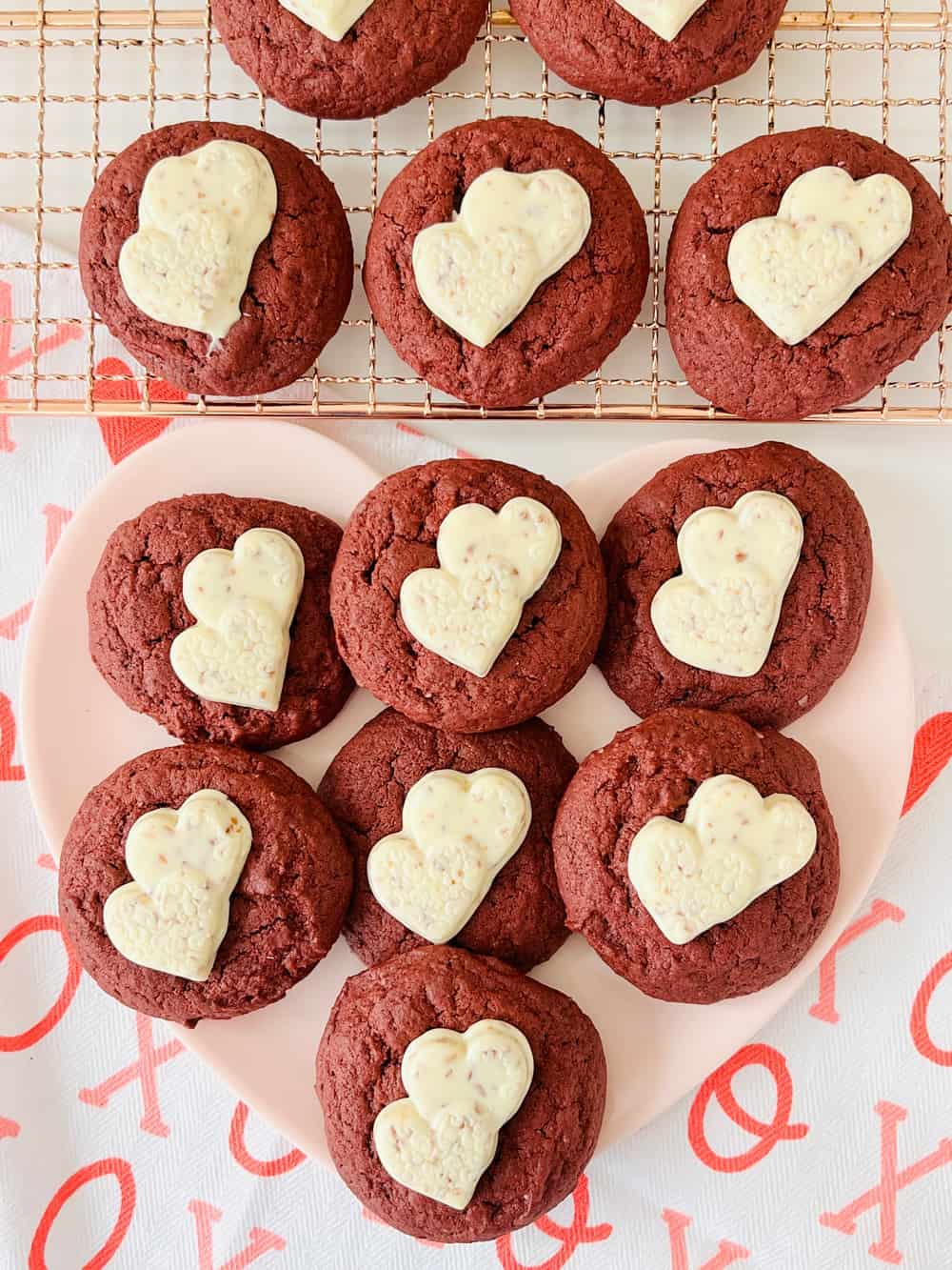 Red Velvet Heart cookies