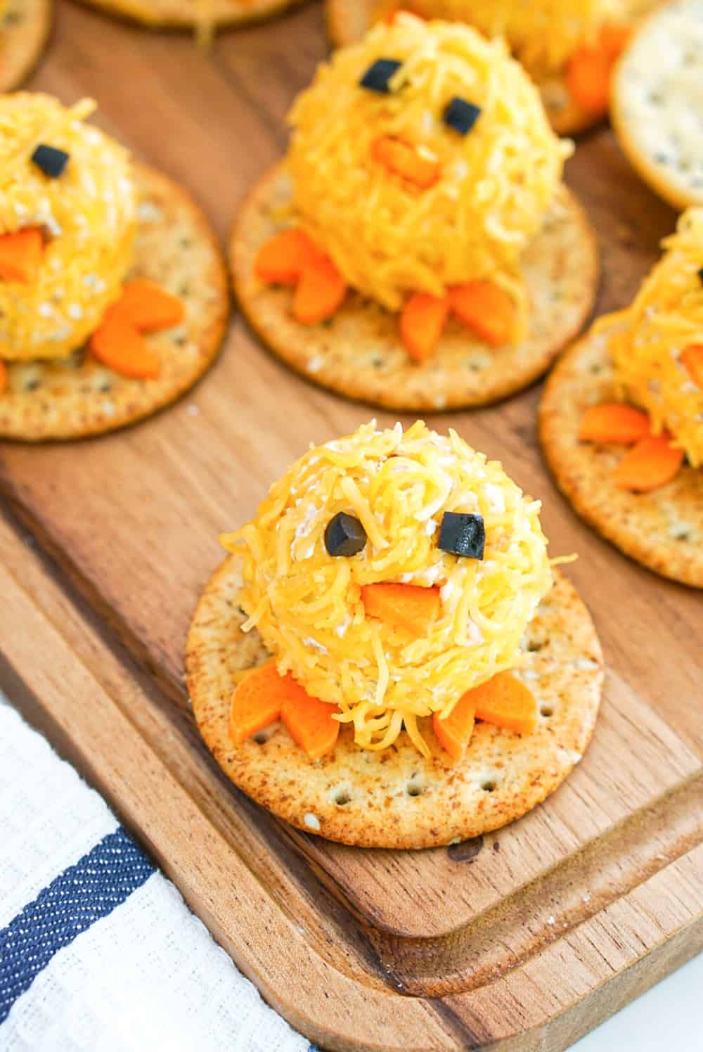 Mini Chicks Cheese Balls - Easter Appetizer