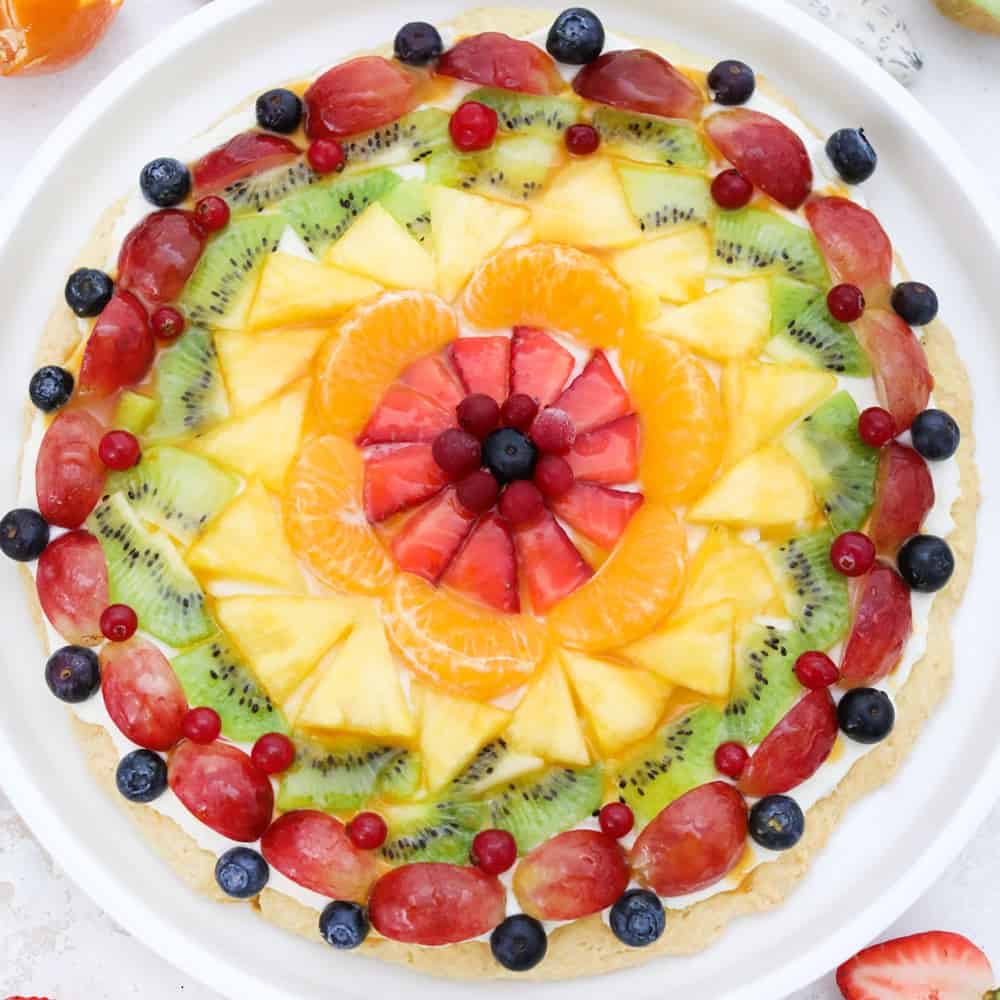 fruit pizza cookie