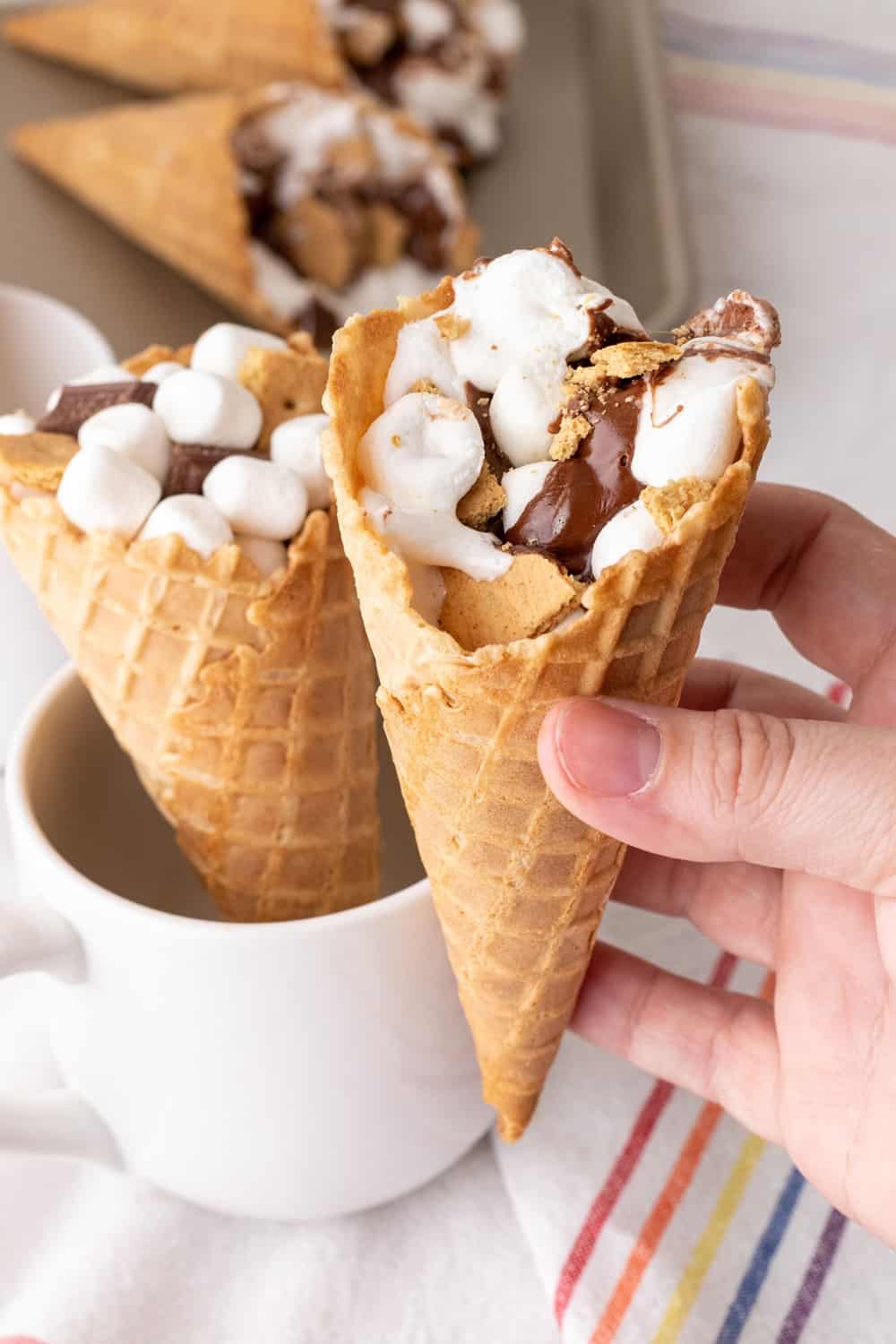 S'mores Campfire Cones 