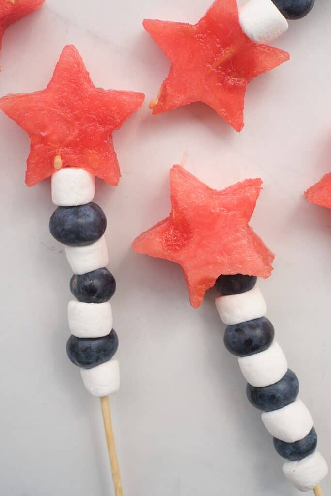 Star-Spangled 4th of July Fruit Skewers