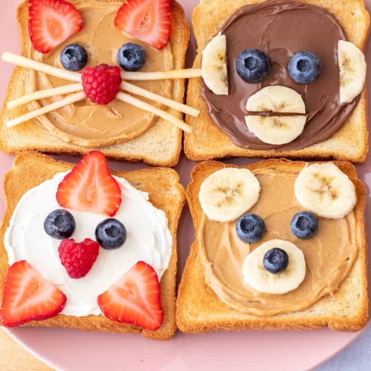 Cute Animal Face Toast: 4 Adorable and Easy Ideas!