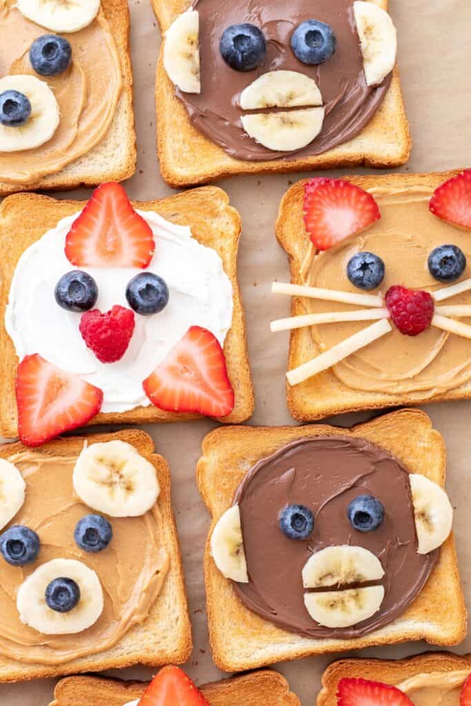 Cute Animal Face Toast: 4 Adorable and Easy Ideas!