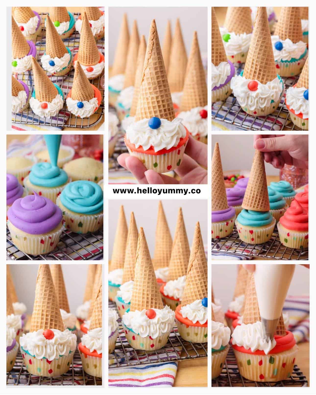 gnome cupcakes