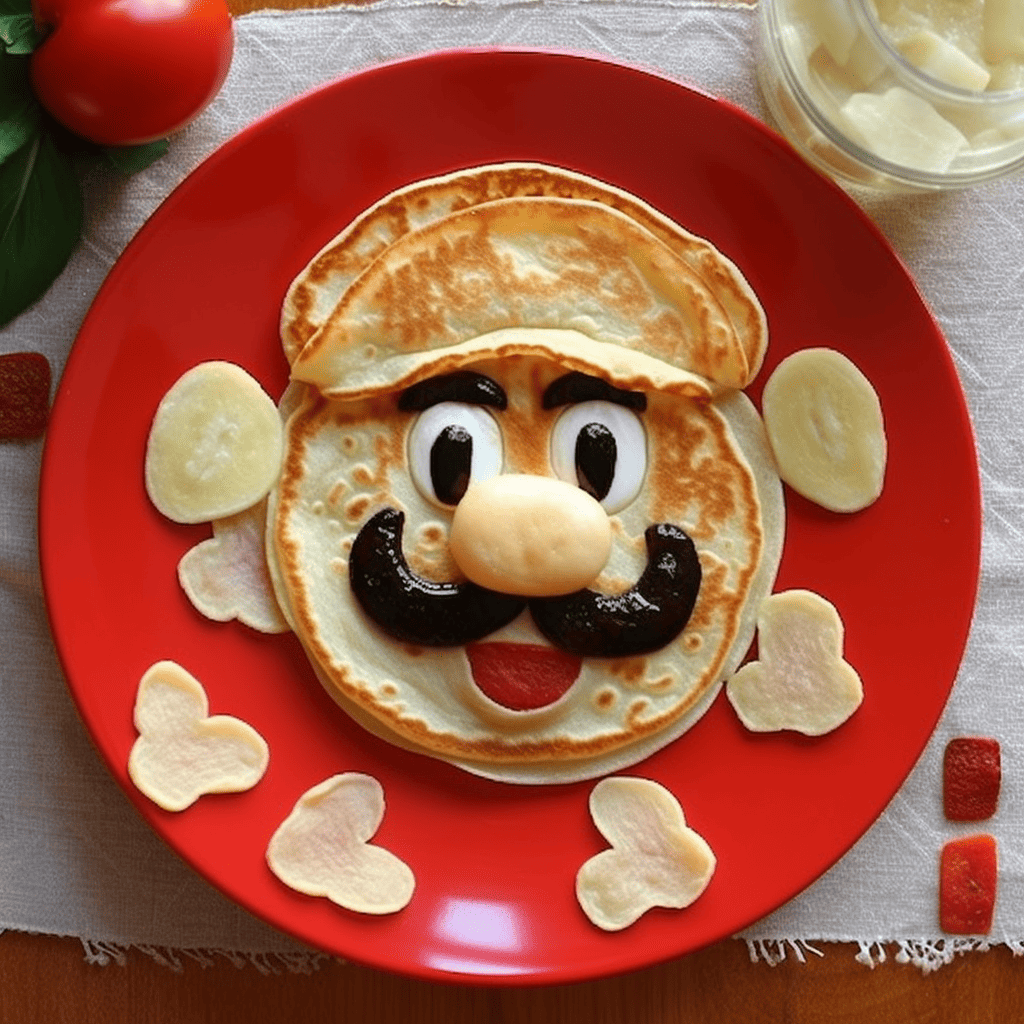 super mario pancakes