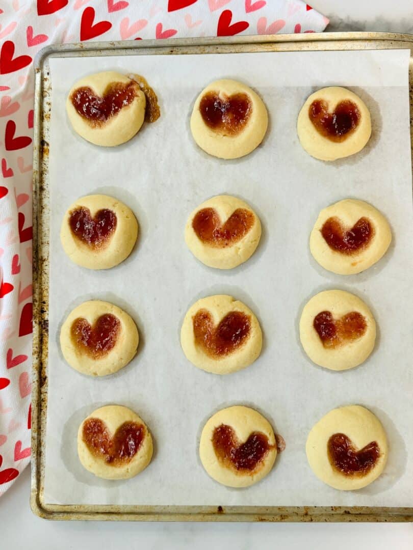 Make These Sweet Jam Heart Thumbprint Cookies With Kids This Valentine