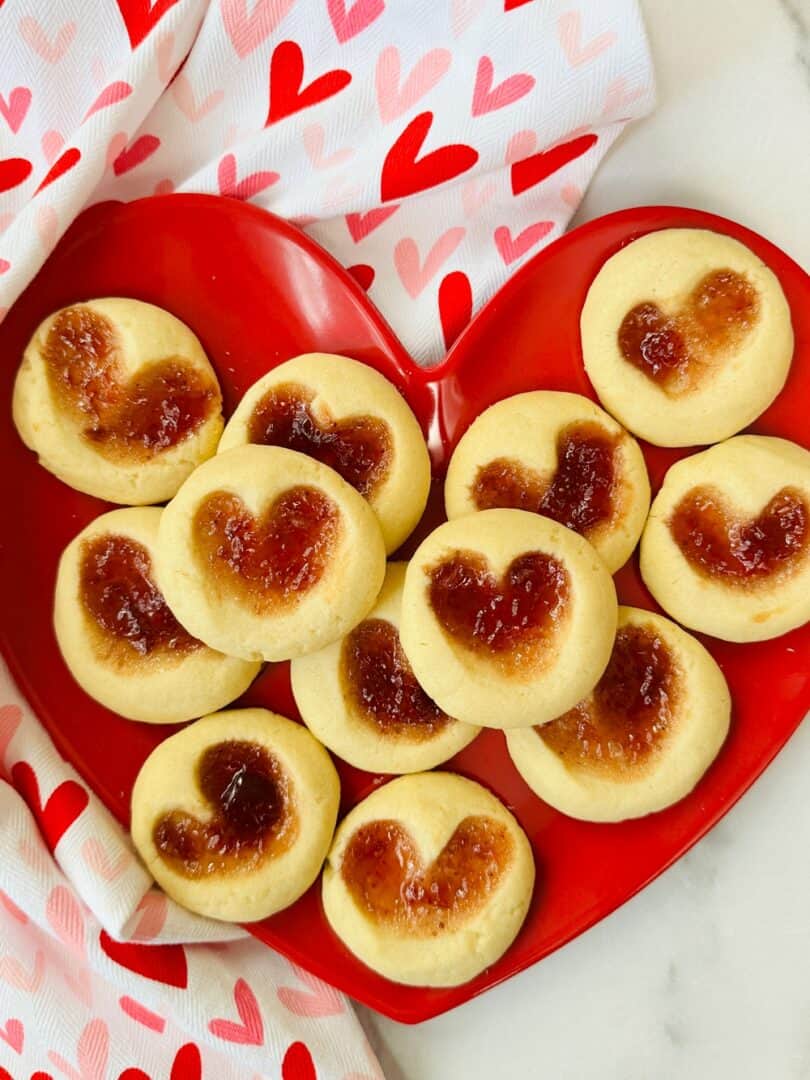 Make These Sweet Jam Heart Thumbprint Cookies With Kids This Valentine