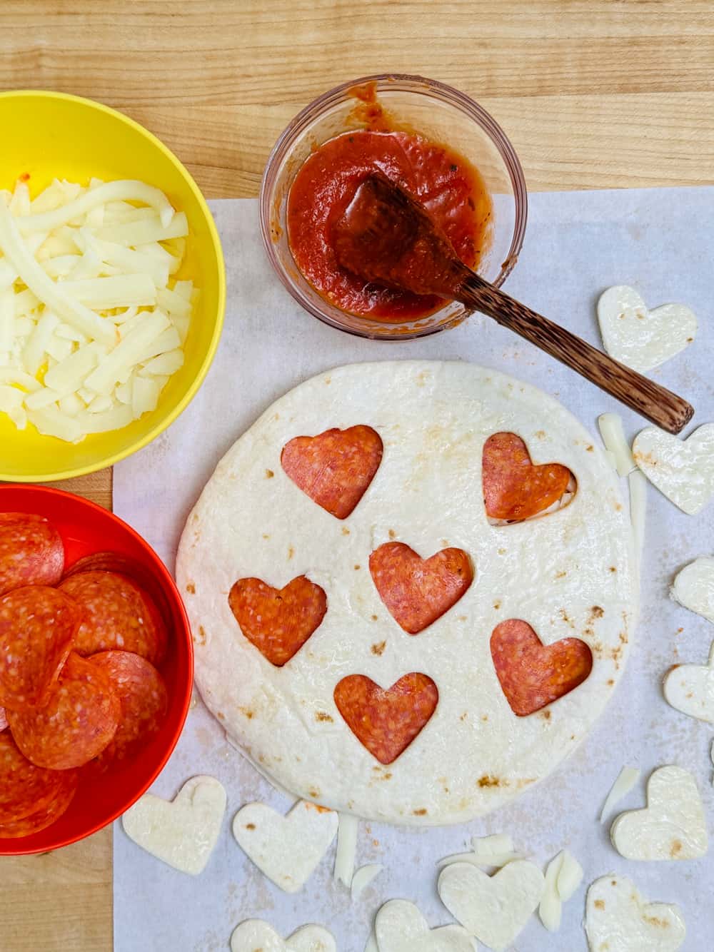 Easy Valentine Pizza Lunch For Kids