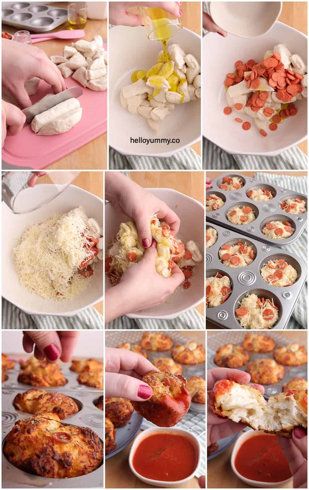 Pull-Apart Pizza Muffins