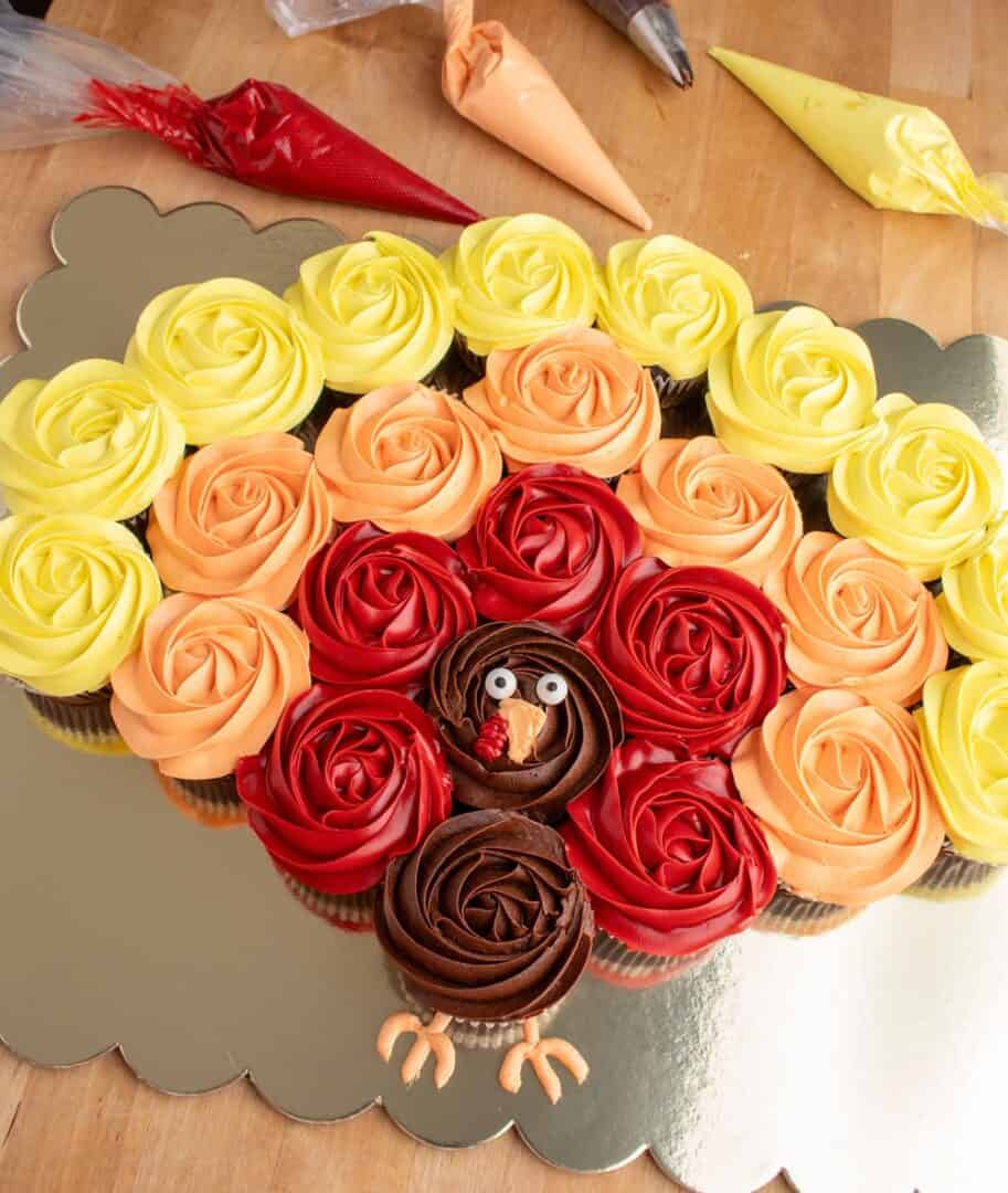 Turkey PullApart Cupcakes Are An Adorable Thanksgiving Dessert