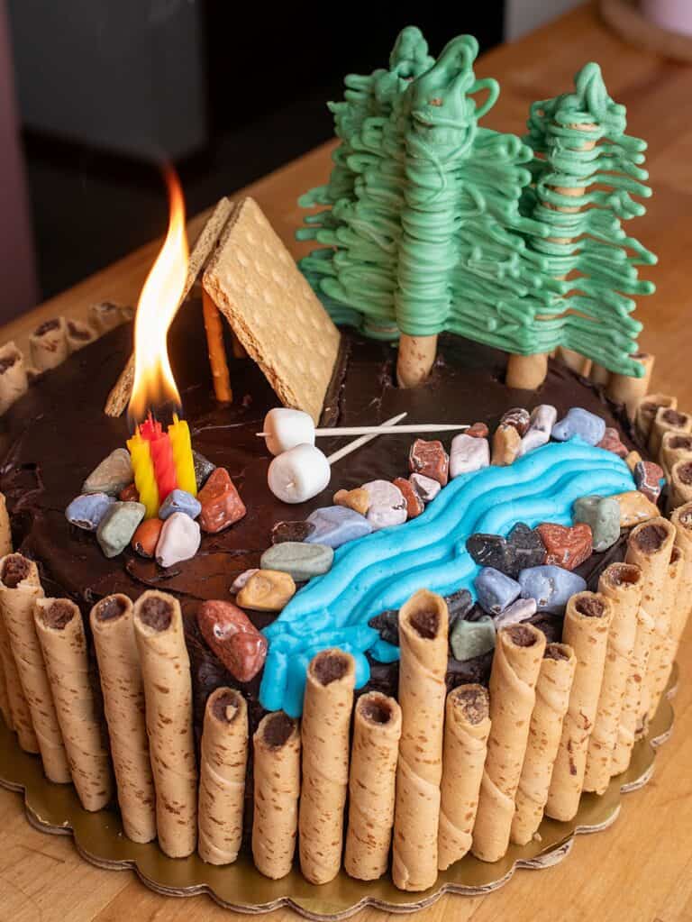 How To Make A Cute Camping Cake