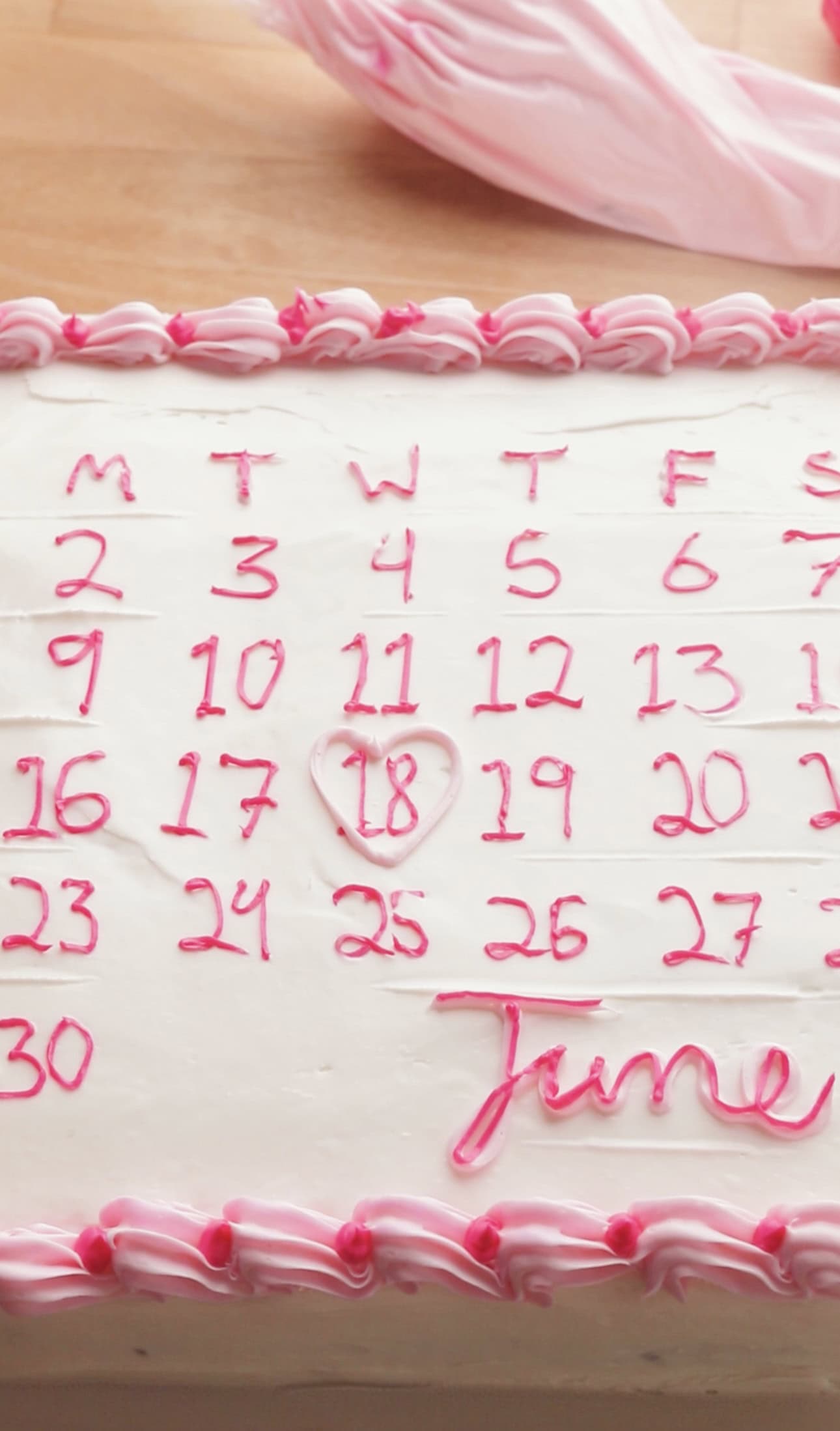 calendar cake