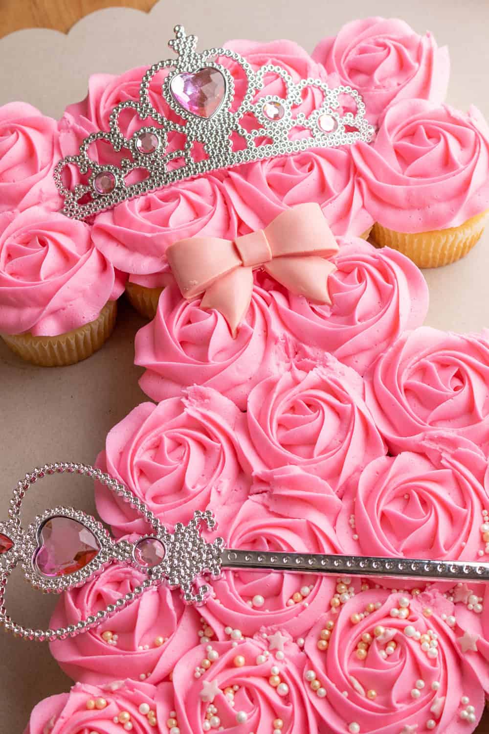 Princess Pull-Apart Cupcake Cake