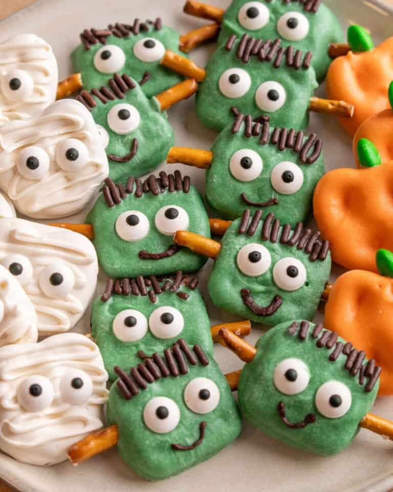 Spooky And Sweet Halloween Pretzels