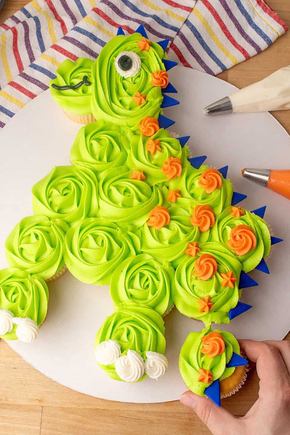 Dinosaur Cupcake Cake