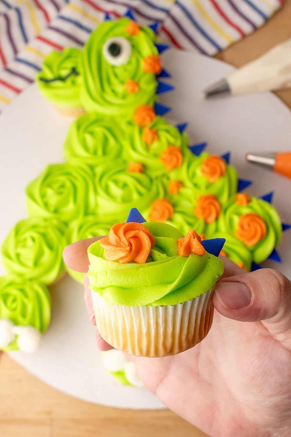 Dinosaur Cupcake Cake