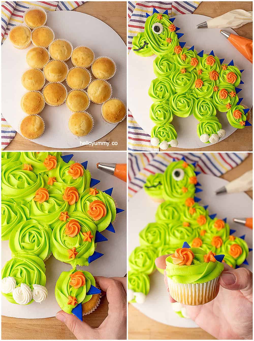 Dinosaur Cupcake Cake