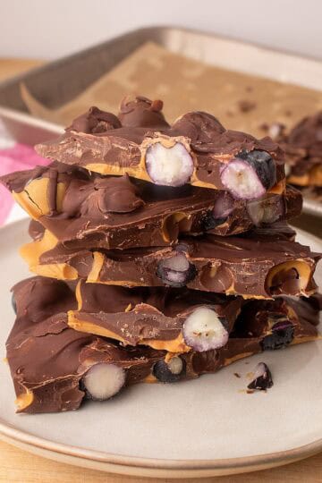 blueberry peanut butter chocolate bark