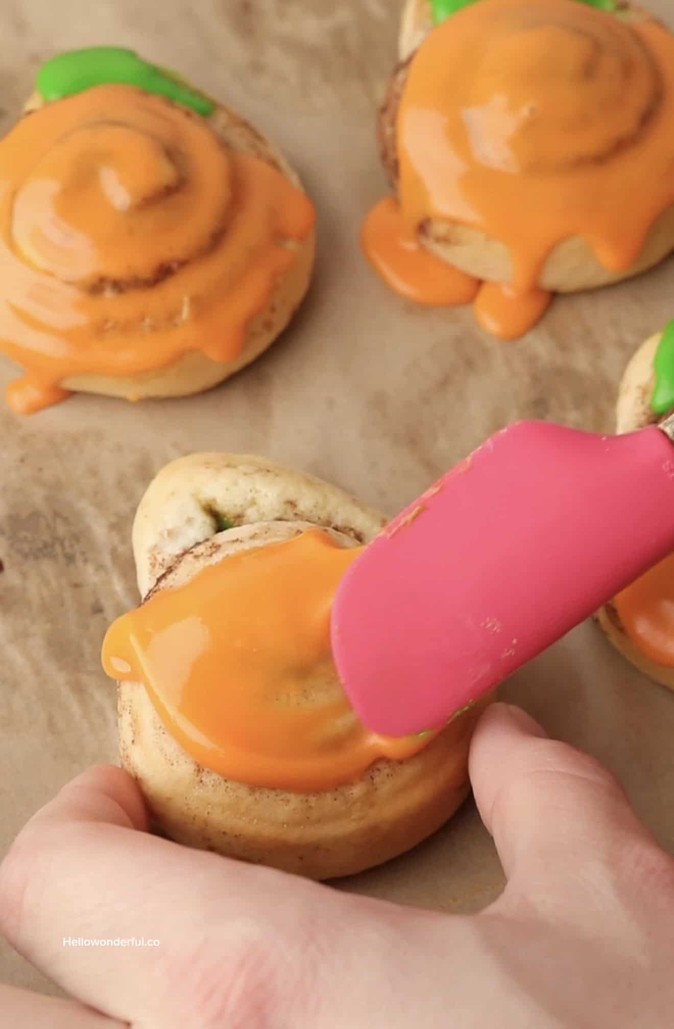 Halloween Cinnamon Rolls